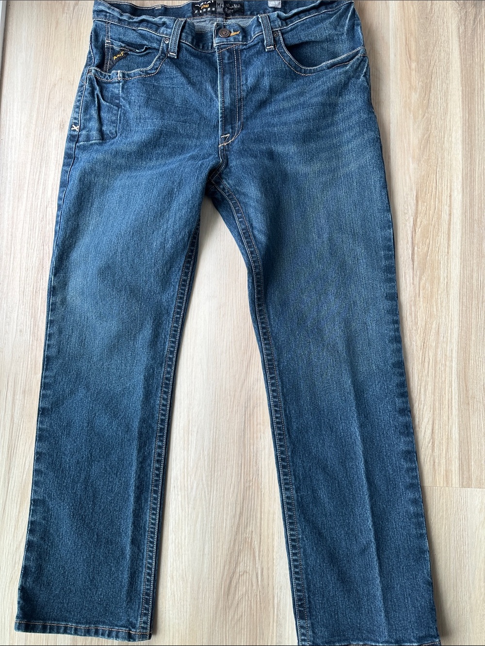 Ariat Men's M4 Relax Boot Rebat Jeans 38x32. - Picture 3 of 7